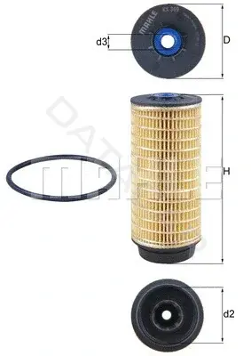 Топливный фильтр KNECHT/MAHLE KX399D