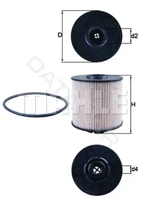 Топливный фильтр KNECHT/MAHLE KX67/2D