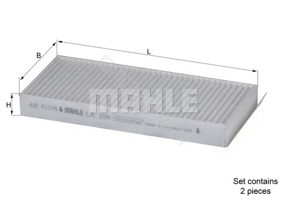 Фильтр салонный KNECHT/MAHLE LA356/S