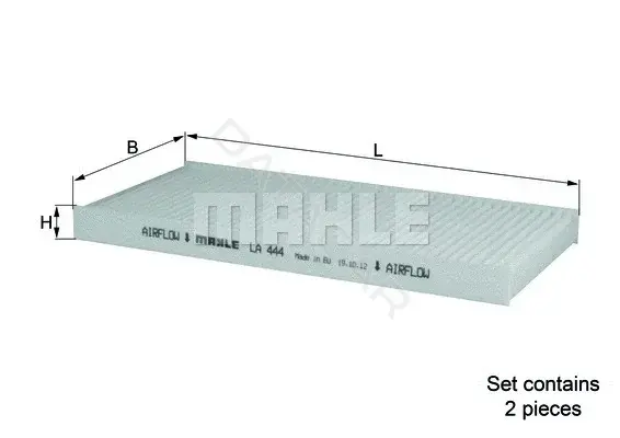 Фильтр салонный KNECHT/MAHLE LA444/S