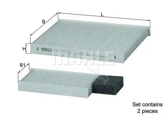 Фильтр салонный KNECHT/MAHLE LA570/S