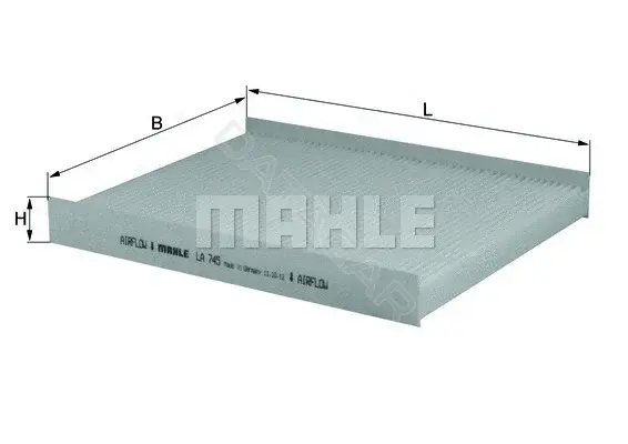 Фильтр салонный KNECHT/MAHLE LA745