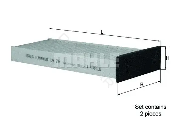 Фильтр салонный KNECHT/MAHLE LAK296/S