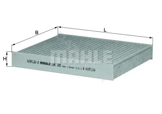 Фильтр салонный KNECHT/MAHLE LAK345