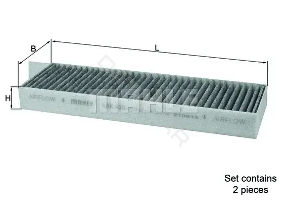 Фильтр салонный KNECHT/MAHLE LAK428/S