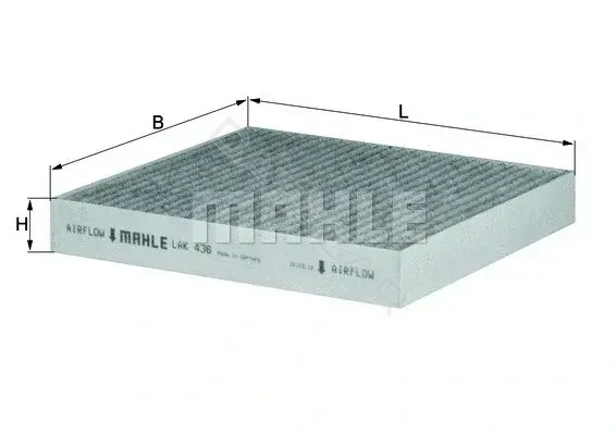 Фильтр салонный KNECHT/MAHLE LAK436