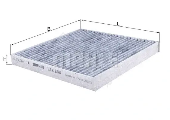 Фильтр салонный KNECHT/MAHLE LAK636