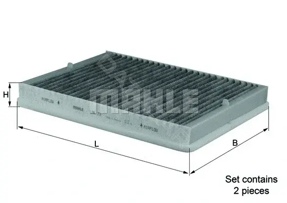 Фильтр салонный KNECHT/MAHLE LAK73/S