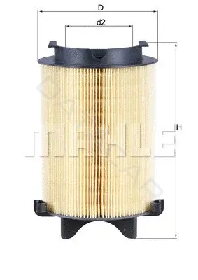 Воздушный фильтр KNECHT/MAHLE LX1566