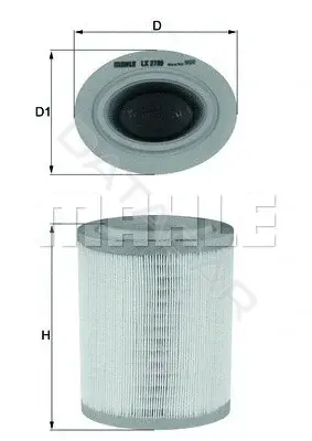 Воздушный фильтр KNECHT/MAHLE LX2790
