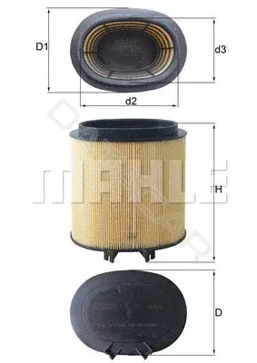 Воздушный фильтр KNECHT/MAHLE LX2974