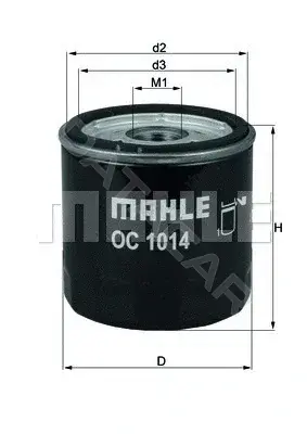 Масляный фильтр KNECHT/MAHLE OC1014