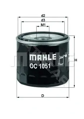 Масляный фильтр KNECHT/MAHLE OC1051