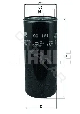Масляный фильтр KNECHT/MAHLE OC121