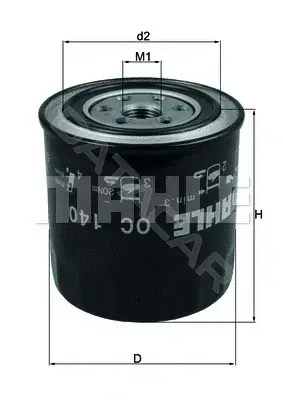 Масляный фильтр KNECHT/MAHLE OC140