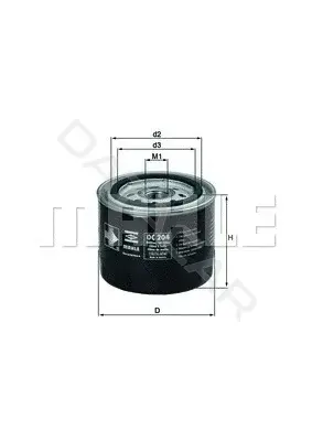 Масляный фильтр KNECHT/MAHLE OC204