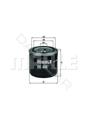 Масляный фильтр KNECHT/MAHLE OC205