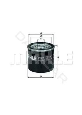 Масляный фильтр KNECHT/MAHLE OC215