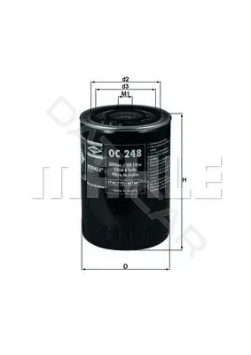 Масляный фильтр KNECHT/MAHLE OC248