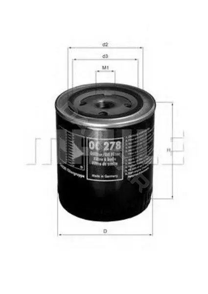 Масляный фильтр KNECHT/MAHLE OC278