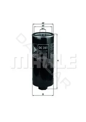 Масляный фильтр KNECHT/MAHLE OC281