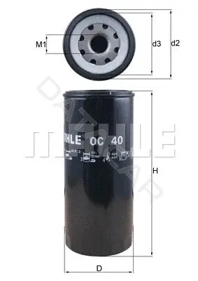 Масляный фильтр KNECHT/MAHLE OC40