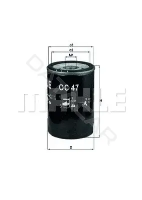 Масляный фильтр KNECHT/MAHLE OC47