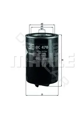 Масляный фильтр KNECHT/MAHLE OC470