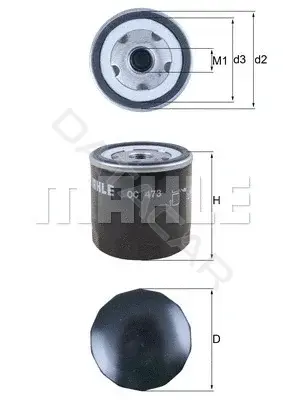 Масляный фильтр KNECHT/MAHLE OC473