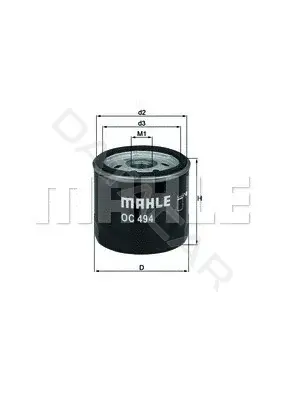 Масляный фильтр KNECHT/MAHLE OC494