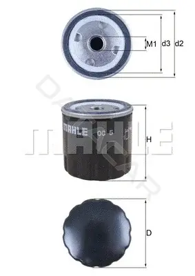 Масляный фильтр KNECHT/MAHLE OC5