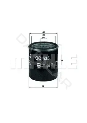 Масляный фильтр KNECHT/MAHLE OC535