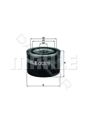 Масляный фильтр KNECHT/MAHLE OC570
