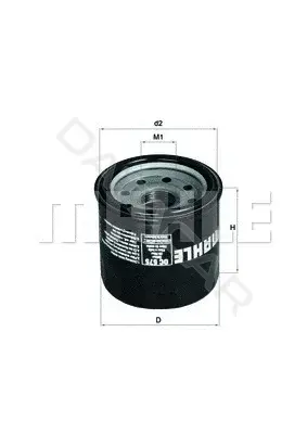 Масляный фильтр KNECHT/MAHLE OC575