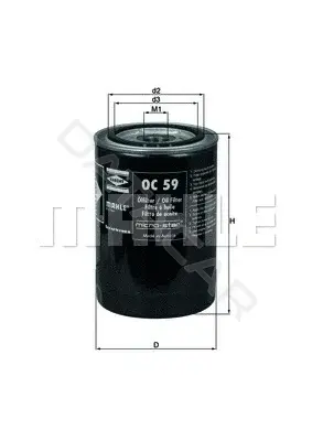 Масляный фильтр KNECHT/MAHLE OC59