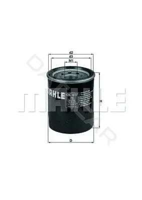 Масляный фильтр KNECHT/MAHLE OC617