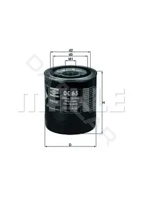 Масляный фильтр KNECHT/MAHLE OC65