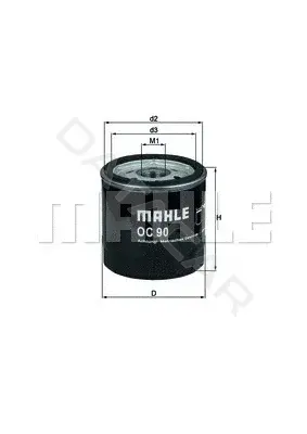 Масляный фильтр KNECHT/MAHLE OC90