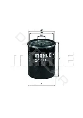 Масляный фильтр KNECHT/MAHLE OC986