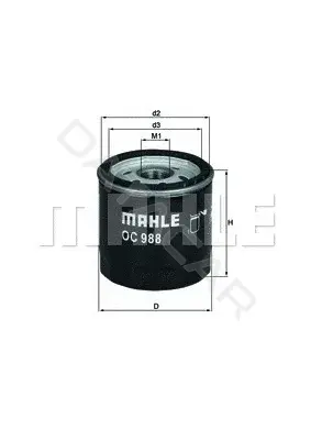 Масляный фильтр KNECHT/MAHLE OC988