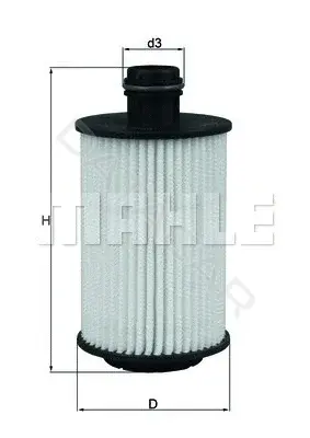 Масляный фильтр KNECHT/MAHLE OX1012D