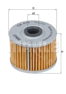 Масляный фильтр KNECHT/MAHLE OX410