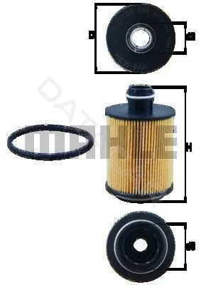 Масляный фильтр KNECHT/MAHLE OX559D