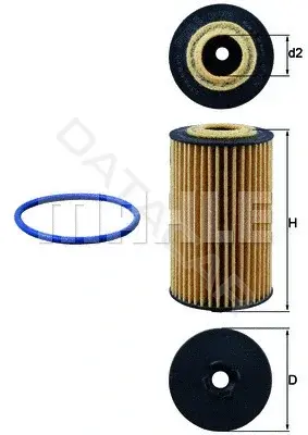 Масляный фильтр KNECHT/MAHLE OX978D