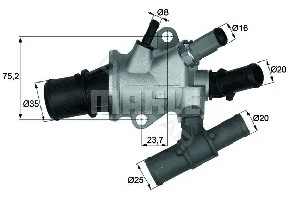 Термостат KNECHT/MAHLE TI16888
