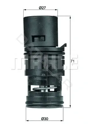 Масляный термостат KNECHT/MAHLE TO780