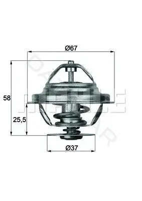 Термостат KNECHT/MAHLE TX2080D