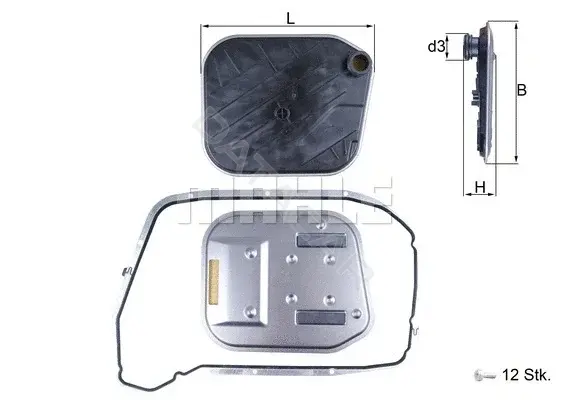 Фильтр масляный акпп KNECHT/MAHLE HX189KIT