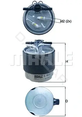 Топливный фильтр KNECHT/MAHLE KL440/41