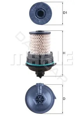 Топливный фильтр KNECHT/MAHLE KX480